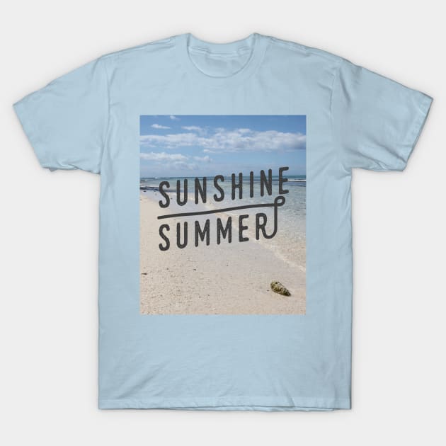 Sunshine Summer Caribbean Beach T-Shirt by Christine aka stine1